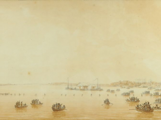 Vente aux enchères Benjamin ZIX (1772-1811) "Entrevue de l’empereur Napoléon et du Tsar A