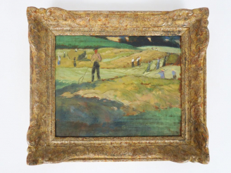 Vente aux enchères Cécile Patrice BONNET  "La fenaison" et "Temps gris" Deux huiles sur p