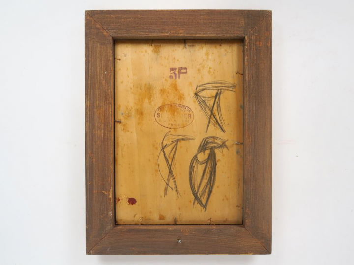 Cécile Patrice BONNET  "Coucher de soleil à Collioure" Huile sur panne