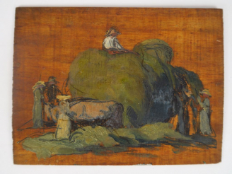 Vente aux enchères Cécile Patrice BONNET  "Scènes de fenaison", "Marine" et "Etude pour d