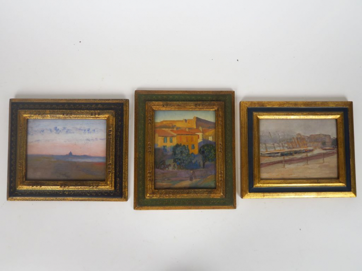 Cécile Patrice BONNET  "Le retour des champs", "Port de plaisance" et 