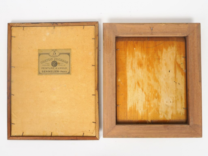 Cécile Patrice BONNET  "Paysages montagneux" et "Vue de hameau" Deux h