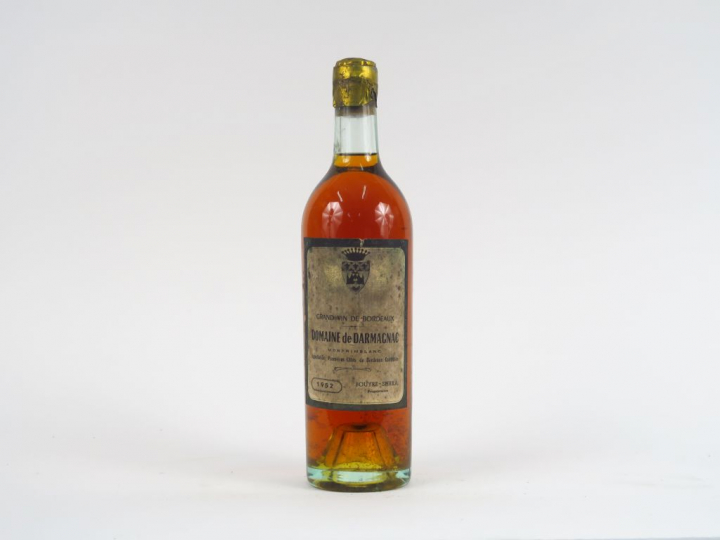 1 BOUTEILLE DOMAINE DE DARMAGNAC 1eres CÔTES DE BORDEAUX - 1952 - BG+/