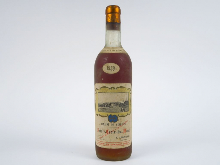 1 BOUTEILLE DOMAINE DE CRABITAN STE CROIX DU MONT - 1959 - HEP