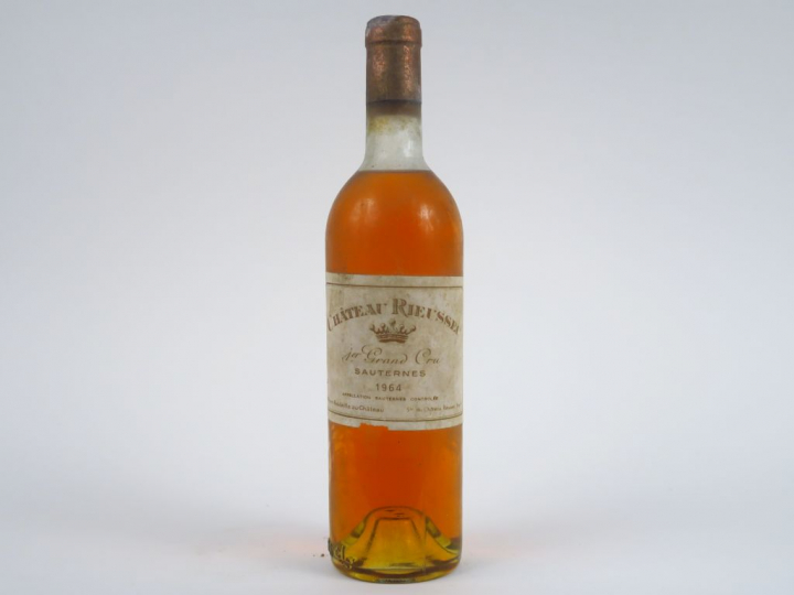 1 BOUTEILLE CHÂTEAU RIEUSSEC 1er CC SAUTERNES - 1964 - HEP - CAPS LEGE