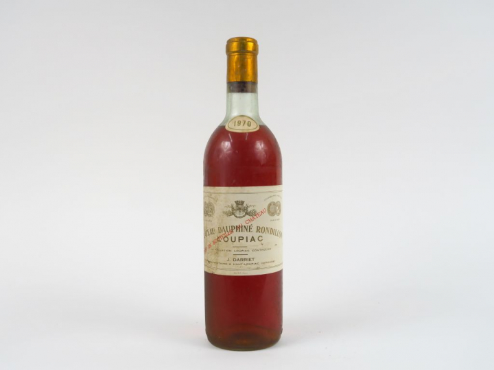 1 BOUTEIILLE CHÂTEAU DAUPHINE RONDILLON LOUPIAC - 1970 - HEP