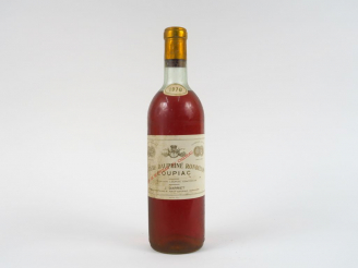 Vente aux enchères 1 BOUTEIILLE CHÂTEAU DAUPHINE RONDILLON LOUPIAC - 1970 - HEP