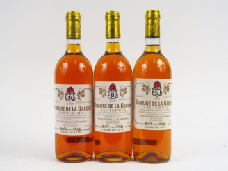 Vente aux enchères 3 BOUTEILLES DOMAINE DE LA GAUCHE SAUTERNES 'CREME DE TÊTE' - 1997