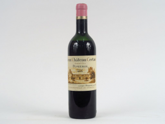 Vente aux enchères 1 BOUTEILLE VIEUX CHÂTEAU CERTAN POMEROL - 1955 - BEP+/BOUCHON TOMBANT