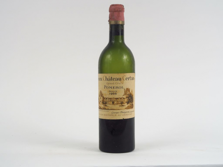 1 BOUTEILLE VIEUX CHÂTEAU CERTAN POMEROL - 1955 - GRANDE VIDANGE/CAPS 