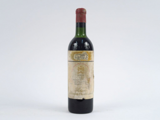 Vente aux enchères 1 BOUTEILLE CHÂTEAU MOUTON ROTHSCHILD 1er GCC PAUILLAC - 1958 - HEP/EL