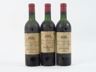 Vente aux enchères 3 BOUTEILLES CHÂTEAU LAMARZELLE FIGEAC GCC ST EMILION - 1962 - 1 BG/1 