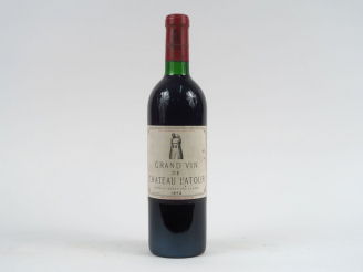Vente aux enchères 1 BOUTEILLE CHÂTEAU LATOUR 1er GCC PAUILLAC - 1972 - BG