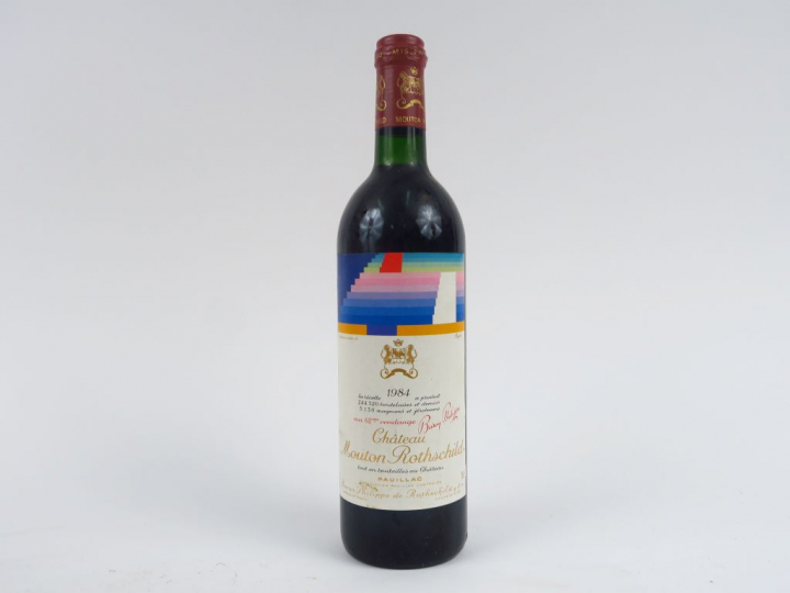 1 BOUTEILLE CHÂTEAU MOUTON ROTHSCHILD 1er GCC PAUILLAC - 1984 - BG
