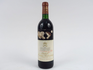 Vente aux enchères 1 BOUTEILLE CHÂTEAU MOUTON ROTHSCHILD 1er GCC PAUILLAC - 1986 - BG