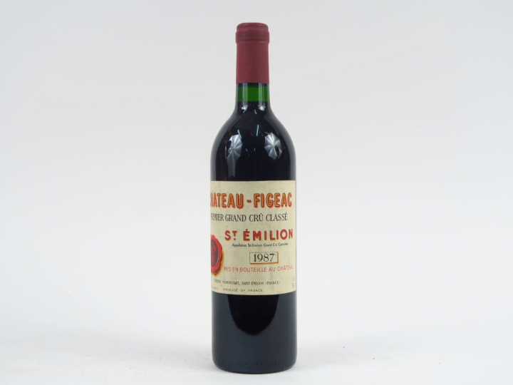 1 BOUTEILLE CHÂTEAU FIGEAC 1er GCC ST EMILION - 1987