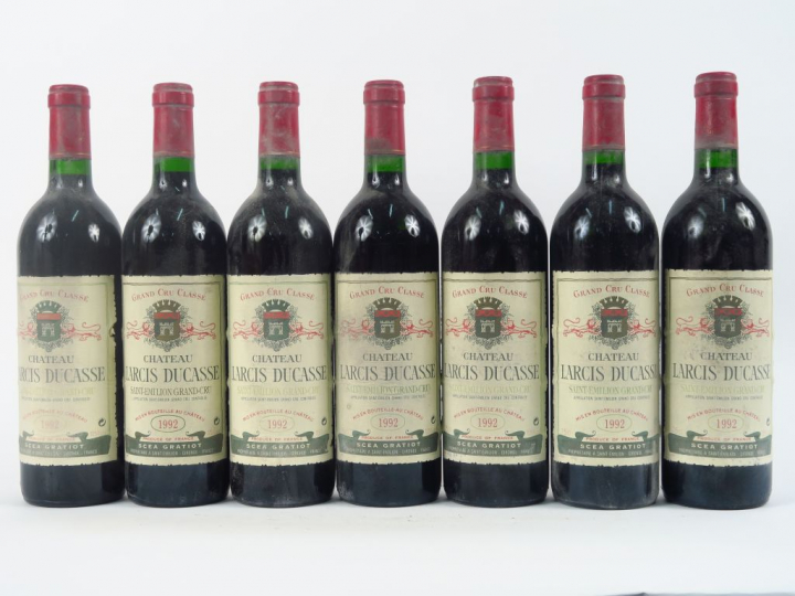7 BOUTEILLES CHÂTEAU LARCIS DUCASSE GCC ST EMILION - 1992