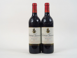 Vente aux enchères 2 BOUTEILLES CHÂTEAU GISCOURS GCC MARGAUX - 2003