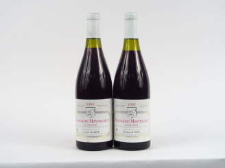 Vente aux enchères 2 BOUTEILLES CHASSAGNE MONTRACHET ROUGE 'LA GOUJONNE' H. LAMY - 1995