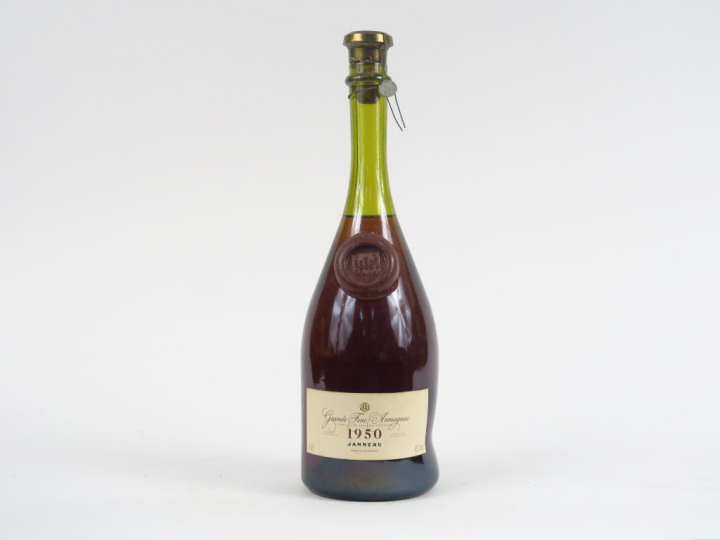 1 BOUTEILLE GRANDE FINE ARMAGNAC JEANNEAU - 1950 - COFFRET