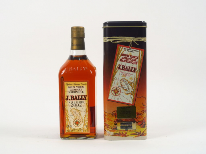1 BOUTEILLE RHUM VIEUX AGRICOLE BAILLY 43° - 2002 - COFFRET