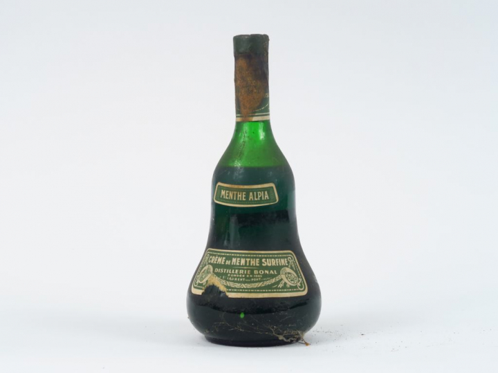 1 VIEUX FLACON CREME DE MENTHE 'SURFINE' BONAL