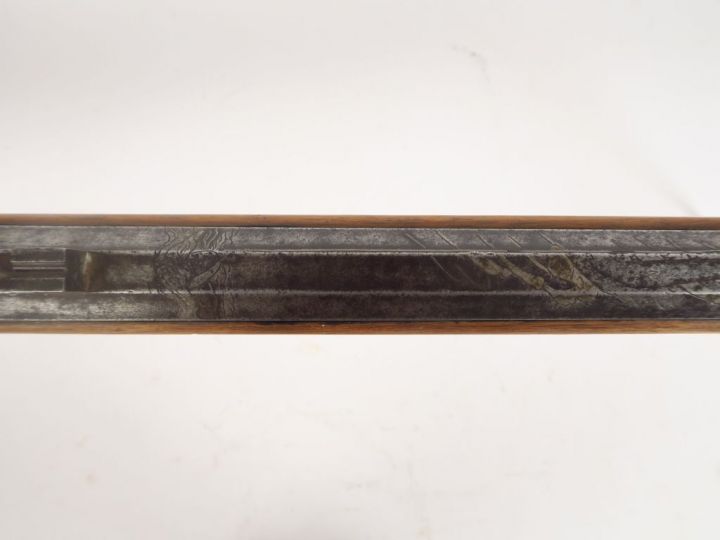 Belle arquebuse à mèche japonaise fabriquée avant l’ère Meji (1868/191