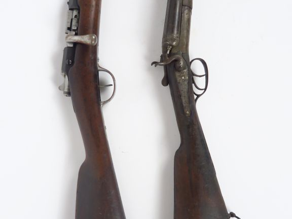 Fusil Gras transformé chasse calibre16 ou 20 à déterminer, bois dans s