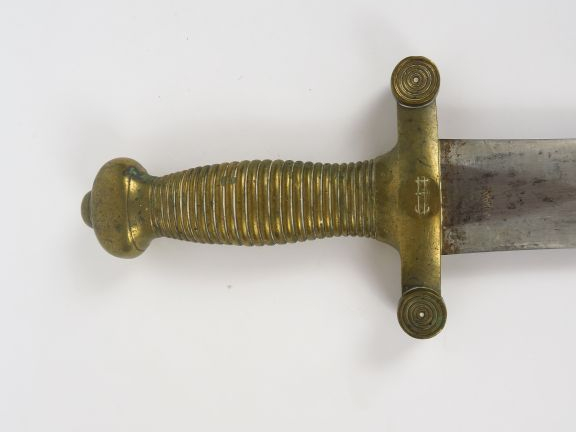 Glaive réglementaire Français modèle 1833, monture en bronze coulé, la