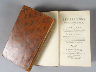 Vente aux enchères CHODERLOS DE LACLOS (Pierre). Les Liaisons dangereuses. Amsterdam et P