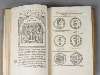 Vente aux enchères DU CHOUL. Discours sur la Religion des Anciens Romains…. Illustré d'un