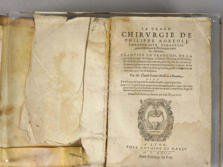 PARACELSE (Théophraste). La grande chirurgie, traduite en français, de