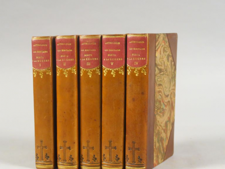 ANTHOLOGIE DES ECRIVAINS MORTS A LA GUERRE 1914-1918, publiée par l'As