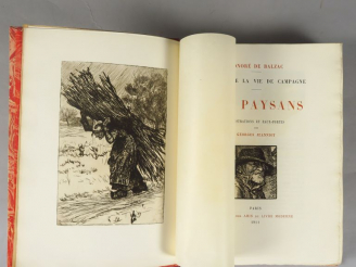 Vente aux enchères BALZAC (Honoré de). Scènes de la vie de campagne. Les paysans. Illustr