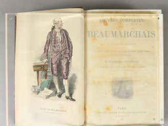 Vente aux enchères BEAUMARCHAIS. Œuvres complètes, augm. de quatre pièces de théâtre et d