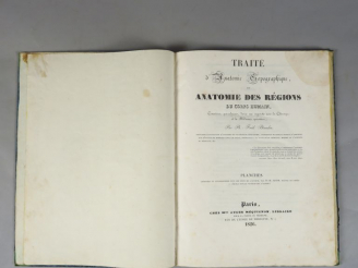 Vente aux enchères BLANDIN (Ph.-Fred.). Traité d'Anatomie topographique ou Anatomie des r