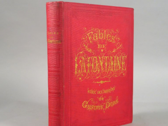 Vente aux enchères LA FONTAINE. Fables, avec les dessins de Gustave DORE. Paris, Hachette