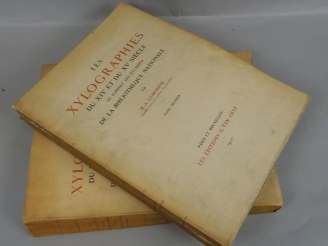 Vente aux enchères LEMOISNE (P.-A.). Les xylographies du XIVe et XVe siècles au Cabinet d