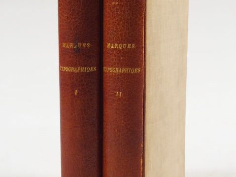 SILVESTRE (L.-C.). Marques typographiques ou Recueil de monogrammes, c