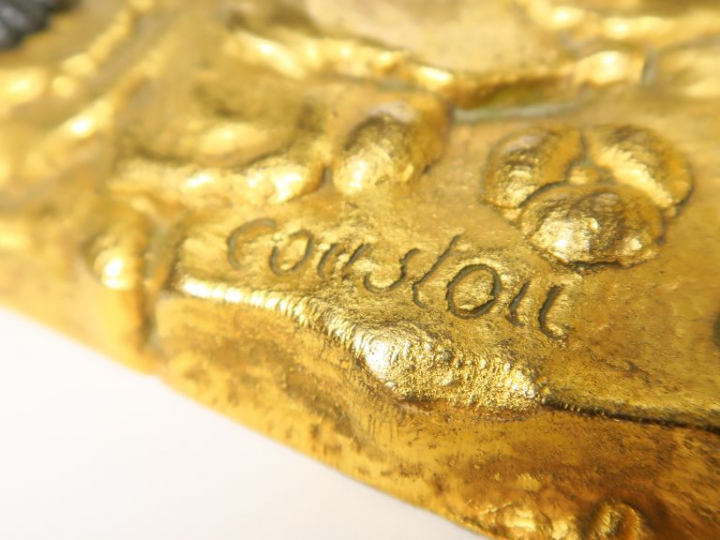 COUSTOU. "Les chevaux de Marly". Paire de sculptures en bronze à patin