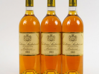 Vente aux enchères 3 BOUTEILLES CHÂTEAU SUDUIRAUT 1er CC SAUTERNES - 1983