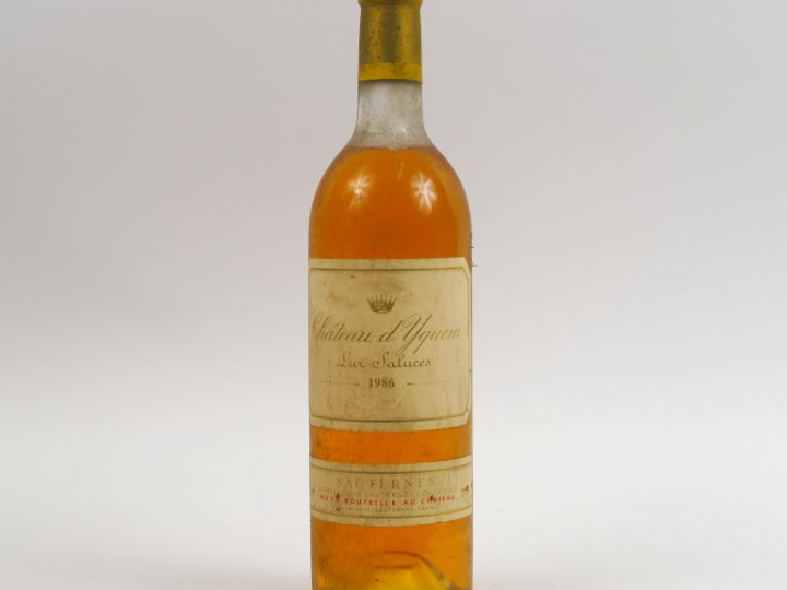 1 BOUTEILLE CHÂTEAU D'YQUEM 1er CCS SAUTERNES - 1986 - HEP