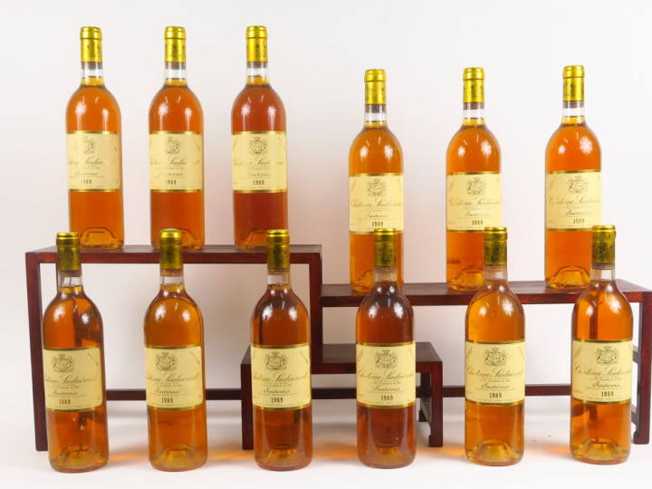 12 BOUTEILLES CHÂTEAU SUDUIRAUT 1er CC SAUTERNES - 1989 - CBO