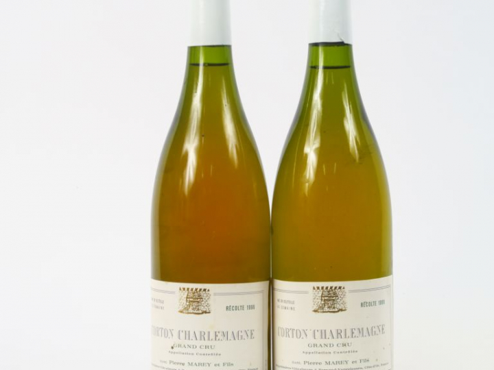 2 BOUTEILLES CORTON CHARLEMAGNE GC P. MAREY - 1996