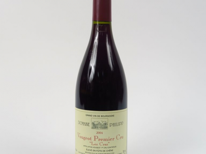 1 BOUTEILLE VOUGEOT 1er CRU 'LES CRAS' DOMAINE PHILIPP - 2004
