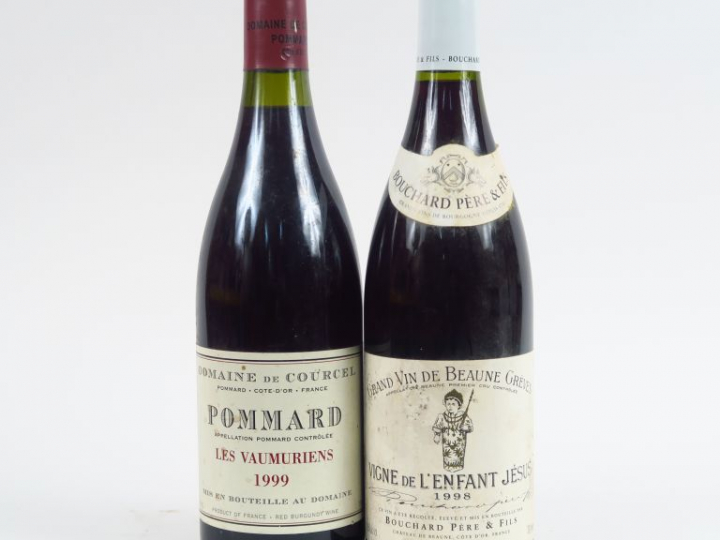 2 BOUTEILLES : 1 POMMARD 'LES VAUMURIENS' de COURCEL 1999 - 1 VIGNE DE