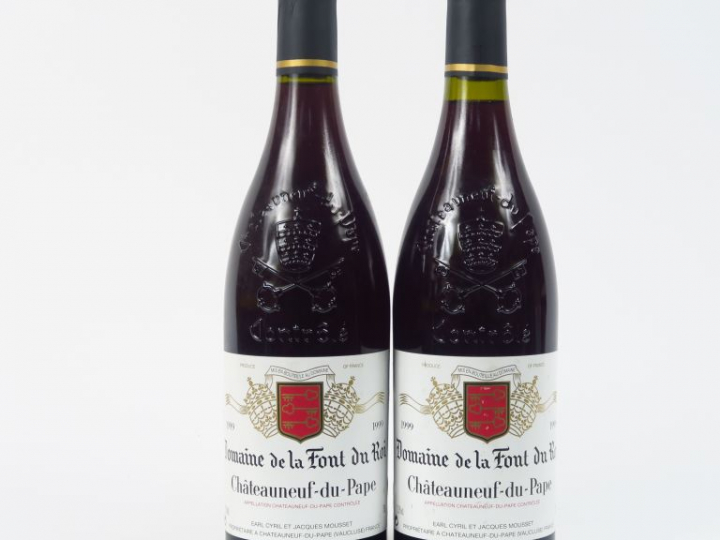 2 BOUTEILLES CHATEAUNEUF DU PAPE DOMAINE DE LA FONT DU ROI MOUSSET - 1