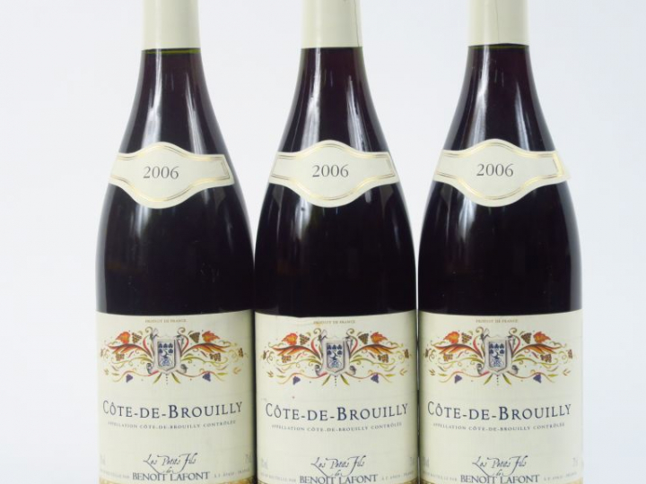 3 BOUTEILLES CÔTE DE BROUILLY LES PETITS FILS DE B. LAFONT - 2006