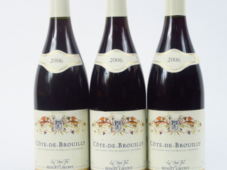 Vente aux enchères 3 BOUTEILLES CÔTE DE BROUILLY LES PETITS FILS DE B. LAFONT - 2006