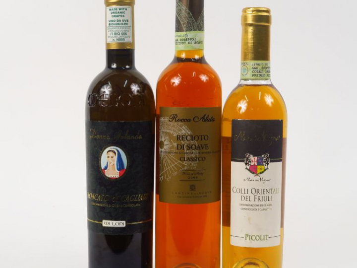 3 FLACONS Italie : 1 RECIOTO DI SOAVE 2008 - 1 COLLI ORIENTALI DEL FRI